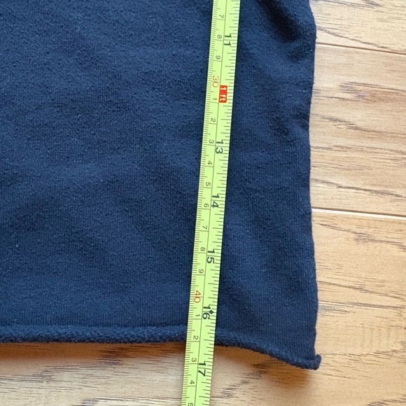 ROLLING STONES Lips Cropped Womens Sweatshirt Large Cut Away Crewneck Black - Picture 4 of 6